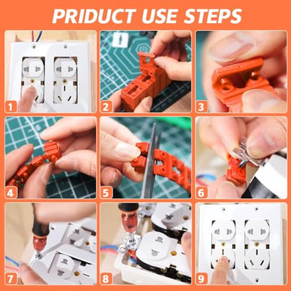 Outlet Spacers for Electrical Receptacle Box: Plastic Shim Spacers - Ideal for Electric Wall Switch - Receptacle Extenders Stackable Spacer for Sockets Plugs Washer Screws (150 Pack + 10 Screws) - size: 150 PACK + 10 SCREWS