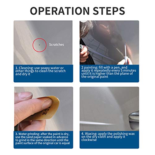 Fill Paint Pen Car Scratch Repair Black Touch Up Paint Special-purpose Paint Touch-up Pen Multi-color Optional for Various Cars (silver gray) - color: silver gray