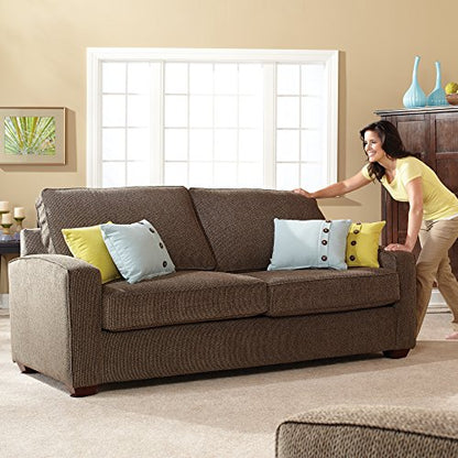 Super Sliders 4702995N Reusable Furniture Sliders for Carpet Medium & Large Mover Value Pack- 5" Square & 3-1/2" Round (16 Pieces) - color: Beige, size: 16 Pack