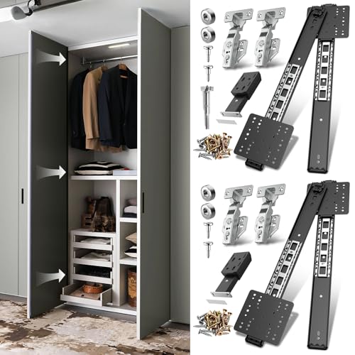 Pocket Door Slide, Cabinet Pocket Door Slide, Pivot Door Slide Hardware Inset,Cabinet Pocket Door Hardware Kit Fit for Inset Door, Cabinet Door(14in, Pieces, 4) - size: 14 Inch