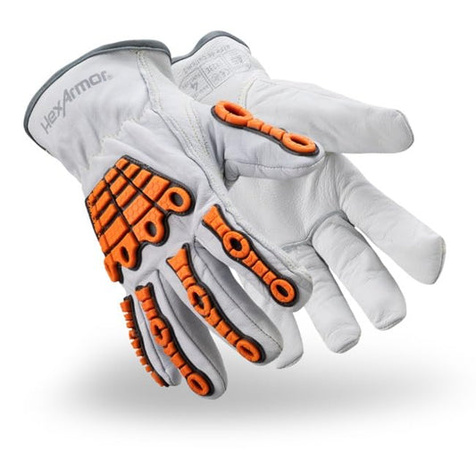 HexArmor Cut and Heat Resistant Impact Protection Leather Work Gloves | Chrome SLT ® Series 4060 | 2X-Large - color: 4060 | Leather - Cut and Heat Resistant Impact Protection, size: 2x-large (Pack of 1)