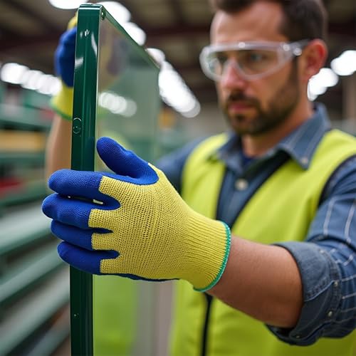 G & F 1607M Blue Kevlar Cut Resistant Work Gloves, Medium - size: Medium (Pack of 1)