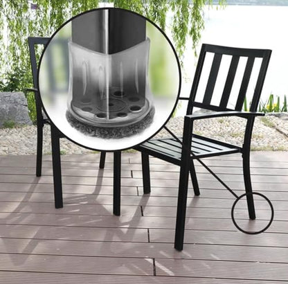 Slipstick GorillaOutdoor Berber Furniture Feet Pads with Clear Sleeve Sock (4 Pack) Outdoor Furniture Sliders for Round & Square Legs, Large - size: Universal Large