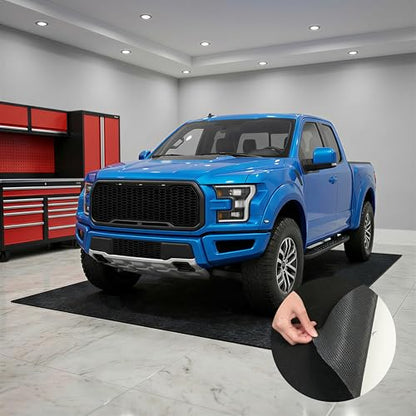 FLEXIMOUNTS 22' x 8'10" Garage Floor Mat Oil Spill Mat with Waterproof Slip-Resistant Backing, Waterproof Rubber Backing Floor Protection Shop Toolbox Containment Carpet, Absorbent, Slip-Resistant - size: 22' X 8'10" W/ Rubber Backing