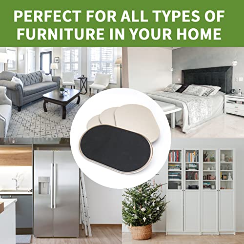 Furniture Sliders for Carpet 4 PCS - 9 1/2 inch Furniture Moving Slider Chair Legs Floors Protectors– Move Your Furniture Easy & Safely (for Carpet) - size: 4 Pcs 9 1/2 Inch Beige