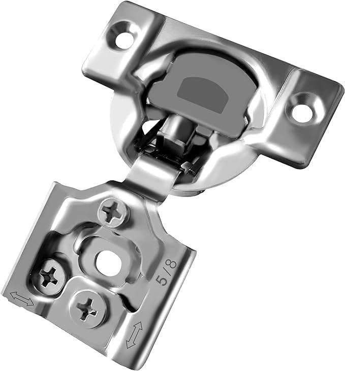 Berta 2-Pack, 5/8 inch Overlay Soft Closing Face Frame Cabinet Hinges, 105 Degree 6-Ways 3-Cam Adjustment Concealed Kitchen Cabinet Door Hinges with Screws (5/8 inch, 2 Pieces) - size: 5/8 In. Overlay | 2 Pieces