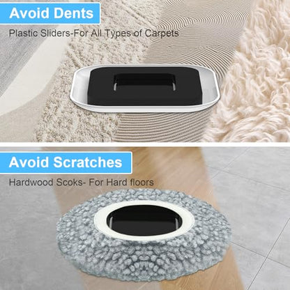 New Upgrade Furniture Sliders, Multi-Surface 3-in-1 Furniture Movers Sliders, Heavy Moving Pads with 8PCS 4.3" Carpet Sliders+4PCS Hard Floor Socks+1 Lifter, Protect Floor and Easily Move Furniture - size: 4.3in 8+4+1pack