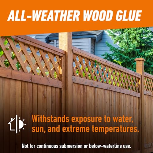 Gorilla Wood Glue Ultimate, Waterproof High‑Strength Wood Glue, Natural Dry Finish, 1 Gallon - size: 1 Gallon (1 Pack)