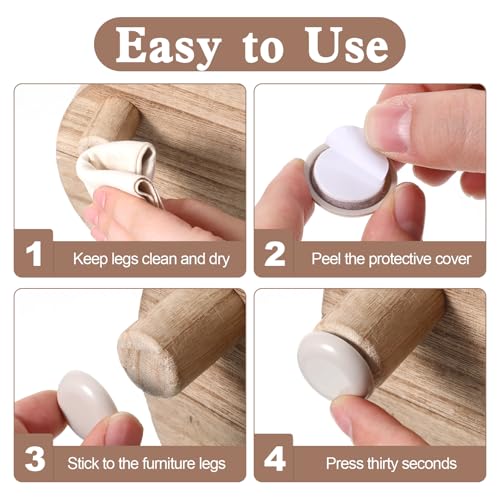 24pcs Self-Stick Furniture Sliders Kitchen Appliances Moving Pad Appliance Sliders Chair Slider for Carpet Kitchen Finds Gadgets for Air Fryer Mixer Coffee Maker Easy Mover Space Saving