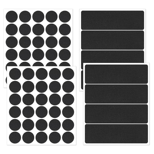 68 Pcs Pad Non Slip Stickers, Self Adhesive Rubber Grips for Furniture to Prevent Sliding with Strong Grip, Noise Reducing Non Slip Pads, for Chairs,Tables, Floors