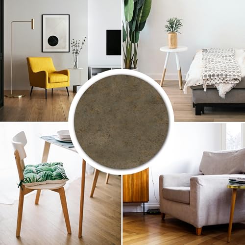 Furniture Felt Pads Brown 32 Pcs 1 inch Round Strong Self Adhesive Protectors for Hardwood Floors Laminate Flooring Furniture Feet Chair Legs Table Cabinet Couch Non Scratch Peel Stick Pad Set - size: 32 pcs. 1 in, Brown, Round