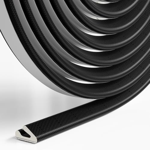 Weather Stripping Door Seal Strip for Door Frame,Window Insulation for Winter,Exterior Doors Soundproofing Gap Filler,Window Sealer Weather Stripping,Foam Windows Draft Stopper (Black,19.7Ft) - color: Black, size: 19.7Ft