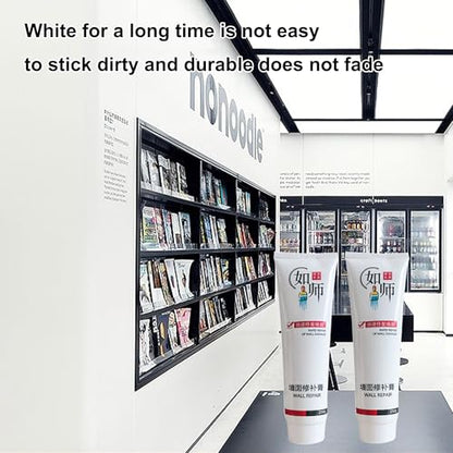 2 Pack Wall Mending Agent,Drywall Repair Kit,Wall Spackle with Scraper, Wall Surface Hole Fill Quick and Easy Solution