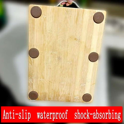 Anti-Slip Cutting Board Stabilizer Pads, Self-Adhesive Rubber Feet, Waterproof, Shock-Absorbent，Noise Reducing, Non-Marking Grips for Chopping Blocks