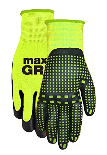 MAX Grip HI VIS 3 Pack - color: Hi Vis Yellow, size: Small