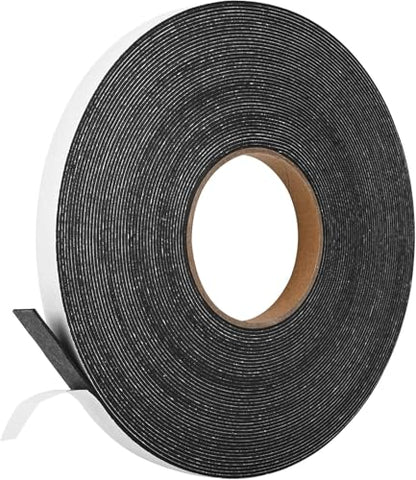 Kikerike Self Adhesive Foam Tape Weatherstrip 1/2In x 1/16In x 66Ft High Density Foam Insulation Strips Seal Weather Stripping with Strong Adhesive for Door and Window Sound Isolation Soundproofing - size: 1/2in x 1/16in x 66Ft
