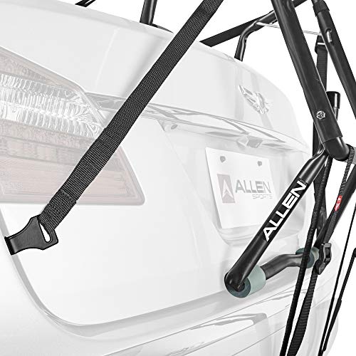 Allen Sports Deluxe 4-Bike Trunk Mount Rack, Model 104DB-R , Black - color: Red/ Black, size: 4-bike, style: Bike Rack