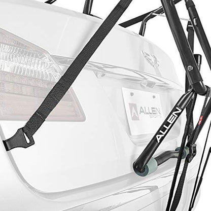 Allen Sports Deluxe 4-Bike Trunk Mount Rack, Model 104DB-R , Black - color: Red/ Black, size: 4-bike, style: Bike Rack