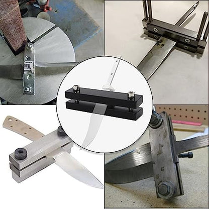 SCOTTCHEN Hardened File Guide Knife Making Tool, Hardened Metal Hardness up to 55, for Belt Sander, Knife Makers file Guide - style: Knife File Guide