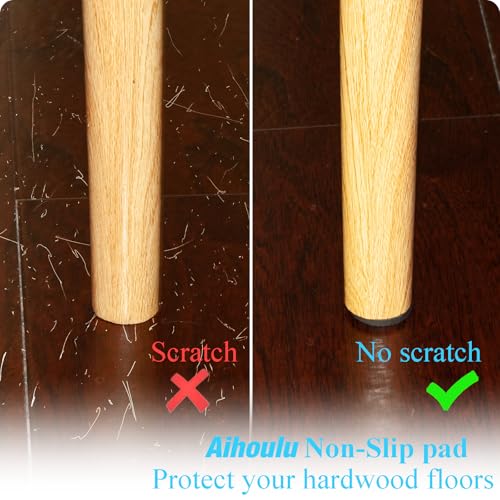 Non-Slip Furniture Pads,Solid Round Rubber Feet,12PCS 2 inch,20PCS 1",Stoppers,Self Adhesive Anti-Sliding Grippers for Bed,Couch,Table,Prevent Hardwood Floors Scratching Black - size: 1 Inch Round and 2 Inch Round