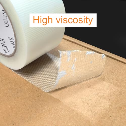 QILIMA Duct Tape Heavy Duty, Professional Grade Duct Tape for Photographers, No Residue,Industrial, Professional Use, 2 Inch X 28 Yards, Clear - color: Clear