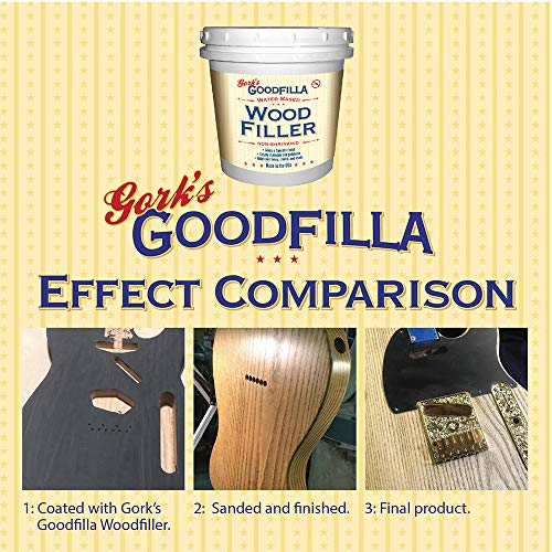 Goodfilla Cherry, 8 oz, Wood and Grain Filler, Stainable, Tintable, Sandable, Zero Waste, Non-Toxic, USA Made - color: Cherry, size: 8 oz