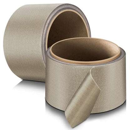 Flexzion High Temp Teflon Tape for Impulse Sealer, Vacuum Sealer, Heat Sealing, Food Packaging & Industrial Use - Teflon Fiberglass PTFE Tape, 38mm x 5m (1.5in x16.5 Ft) - size: 1.5in x16.5 FT
