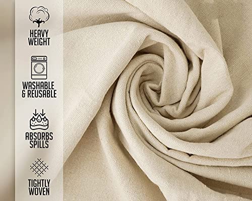 ZUPERIA Canvas Drop Cloth for Painting (Size 9x12 Feet Pack of 4) Pure Cotton Painters Drop Cloth for Painting, Furniture & Floor Protection - All Purpose Thick Canvas tarp with Double Stitched Edges - size: 9' x 12' Feet