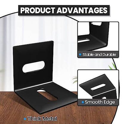 Table Top Fasteners, SEPTCITY 24PCS Adjustable Corner Brackets for Wood, Heavy Duty Right Angle L Brackets for Shelves Desk and Chairs, Tabletop Connectors for Repairing Furniture