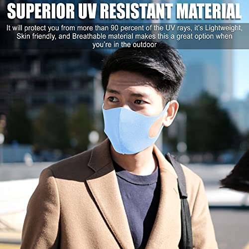 10 PACK Face Covers with Elastic Ear Loop Cover Full Face Anti-Dust, Unisex, Washable and Reusable for Men and Women, soft on the face and skin (Colorful) - style: Adults Colorful