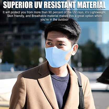 10 PACK Face Covers with Elastic Ear Loop Cover Full Face Anti-Dust, Unisex, Washable and Reusable for Men and Women, soft on the face and skin (Colorful) - style: Adults Colorful