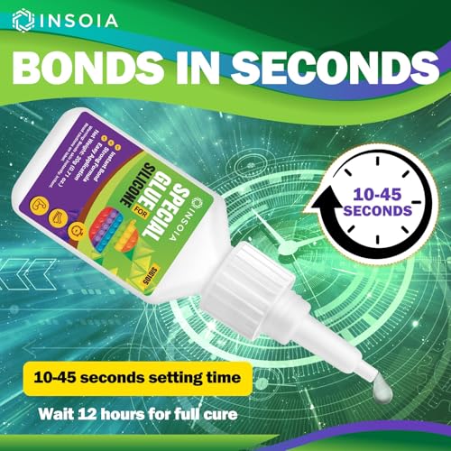 Silicone Glue, 20g Clear Super Glue for Silicone Repair Quick Fix Silicones Adhesive Heavy Duty Strong Crazy Instant Glue for Bonding Model, Toys, TPR, TPU, DIY Crafts and More - size: 20 Grams * 1 Pack, style: Silicone Glue