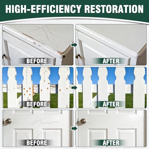 White Touch Up Paint, White Paint for Walls, Doors, Cabinets & Furniture, High Adhesion, Low Odor, Semi-Gloss Finish, 30ML