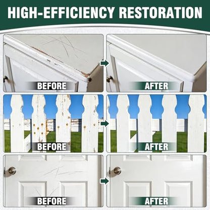 White Touch Up Paint, White Paint for Walls, Doors, Cabinets & Furniture, High Adhesion, Low Odor, Semi-Gloss Finish, 30ML