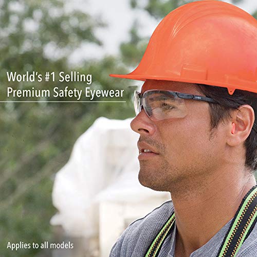 Honeywell Uvex Genesis Safety Glasses with Uvextreme Anti-Fog Coating, Black Frame
