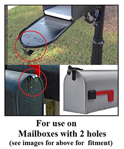 New Plastic Latch Set Kit for Solar Group Standard Mailbox Repair Latch Kit (1, Red) - color: Red