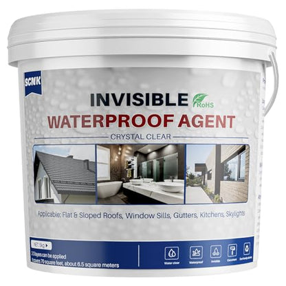 5000g Transparent Waterproof Coating Agent, SCNK Clear Waterproof Sealant, Repair Leaks Indoor and Outdoor Liquid Water Proof Sealant - size: 5000g