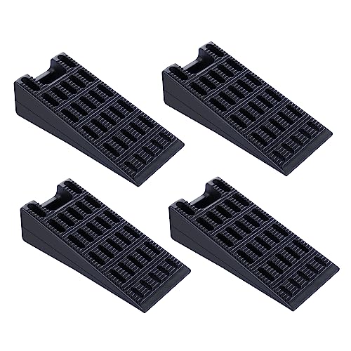 Door Stopper,4 Pack Flexible Rubber Door Stops Wedge Holder,DIY Furniture Levelers for Doors, Tables of Home Improvement、Office、School、Factory etc（Black） … B0C9GPBS9J (Door Stops) - size: Door Stops