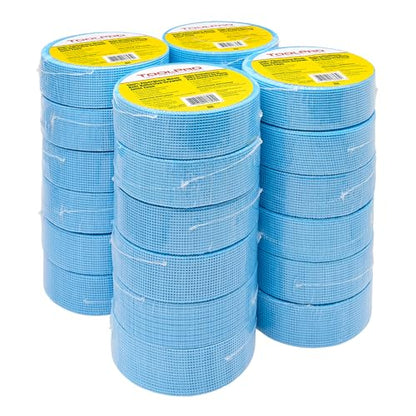 TOOLPRO Self- Adhesive Fiberglass Mesh Drywall Tape for Sealing Drywall Joints. (1, Blue) - color: Blue