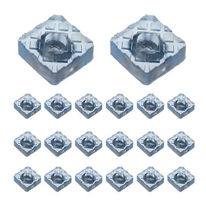 Rubber Feet Square Shape Non-Slip Rubber Furniture Floor Pads for Chair Leg Feet Wood Floor -Pack of 20 - color: Clear Square 22mm X 22mm