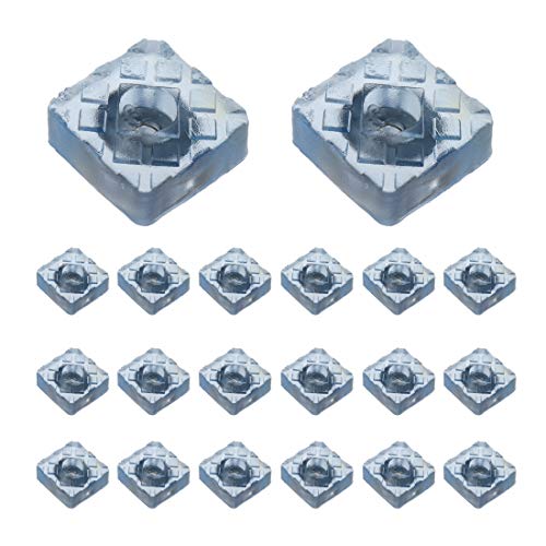Rubber Feet Square Shape Non-Slip Rubber Furniture Floor Pads for Chair Leg Feet Wood Floor -Pack of 20 - color: Clear Square 22mm X 22mm
