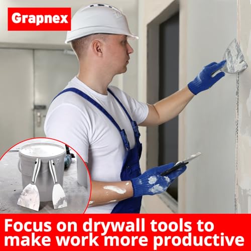 4 Pack Putty Knife Scraper,1.5",3",4",6" One Piece Premium Polished All-Stainless Steel Scraper Tool for Spreading Drywall Spackle & Mud, Taping, Scraping Paint