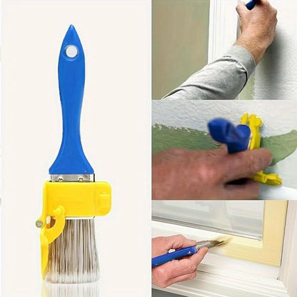 Edge Painting Tool Set with Color Separation Guide Plastic Handle Trimmer for Precise Latex Paint on Picture Frames Walls, Blue - color: Blue