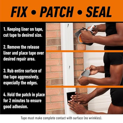 Gorilla Waterproof Patch & Seal Tape Black 3m