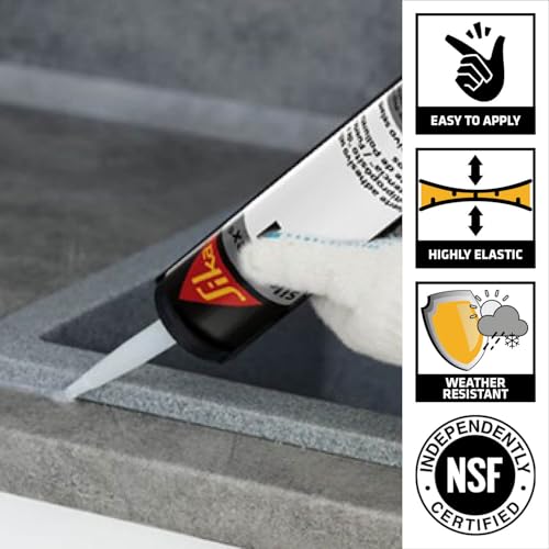 SIKA Sikaflex-221 Multi-Purpose Sealant/Adhesive, Gray, 10.1 fl. oz – Fast-Curing Polyurethane, Highly Elastic, Weather-Resistant, Sandable & Paintable, Bonds to Wood, Metal, and Plastics - color: Aluminum Gray, style: Compact