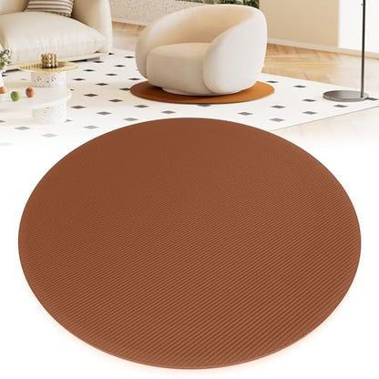 Non Slip Recliner Pad for Hardwood Floors, Round Under Recliner Mat,Anti Slip Furniture Pad to Keep Recliner From Sliding,Recliner Floor Protector,Recliner Slide Stopper to Prevent Chair Sliding Brown - size: Round-brown