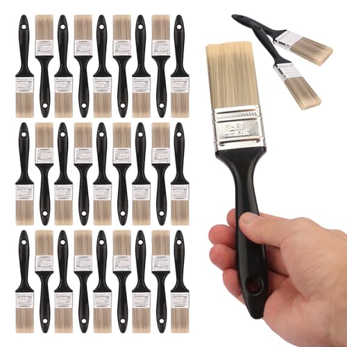30 Pack 1.5 Inch Paint Brushes - A Professional Range of Wall Paint Brushes, Deck Paint Brush, and Chip Brushes - Perfect DIY Painting Tools for Your Home or Business KUKLIPJIM - size: 30 Pack 1.5 Inch