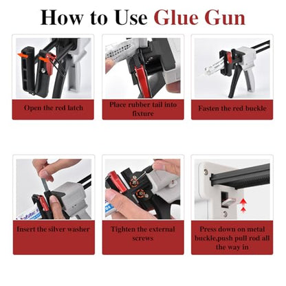 2026 New Toothpaste Tube Gun,Toothpaste Tube Glue Gun Squeezing Machine,Silicone Caulk Guns,Toothpastes Guns Dispenser,for DIY Projects,Caulking Sealant,Silicone Glue(White)