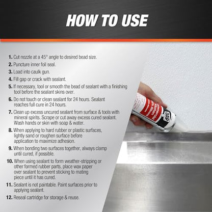 DAP Commercial Kitchen 100% Silicone Sealant, Clear, 9.8 Oz (7079808658)