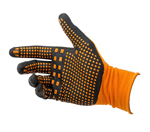 Midwest Gloves & Gear 94-L-L-AZ-12 Mens MAX Grip, Single Pair, Orange - size: Single Pair